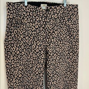 Anthropologie Maeve Colette Leopard Pants